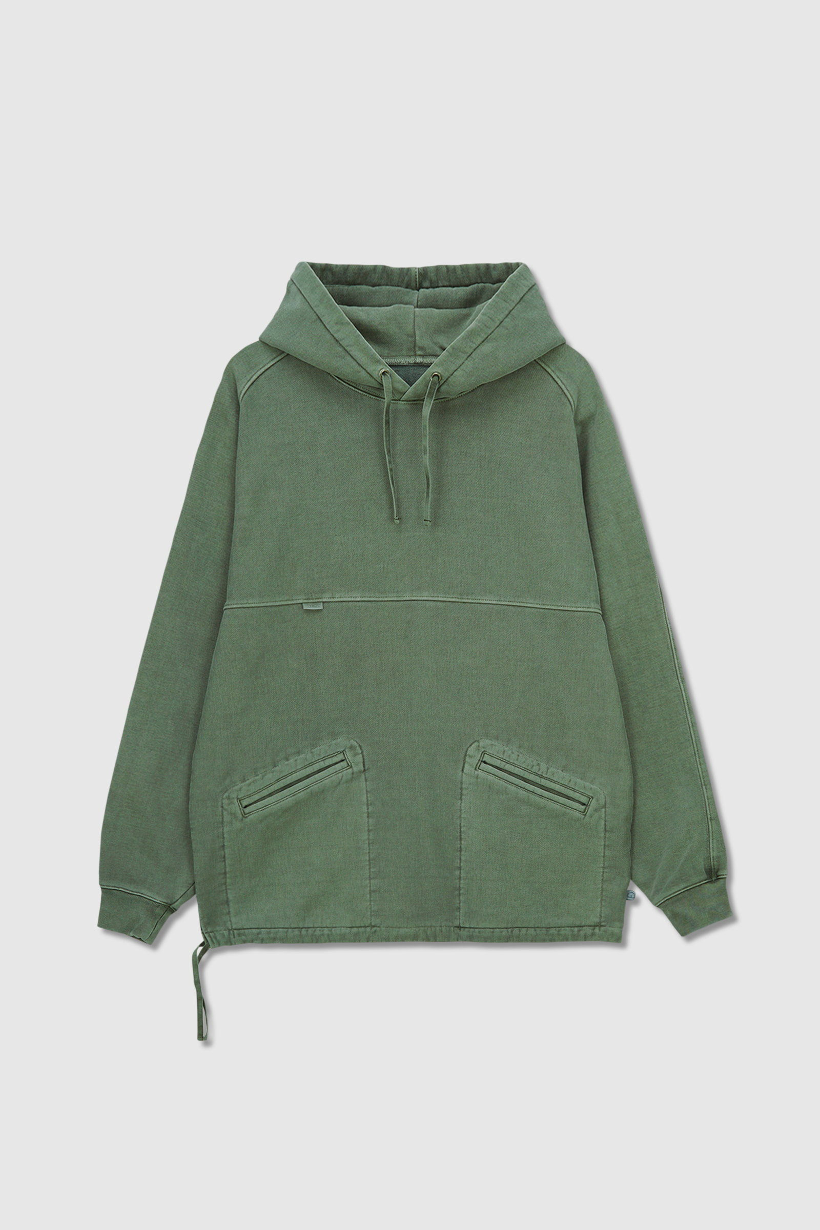 GARMENT DYED HOODIE FOREST