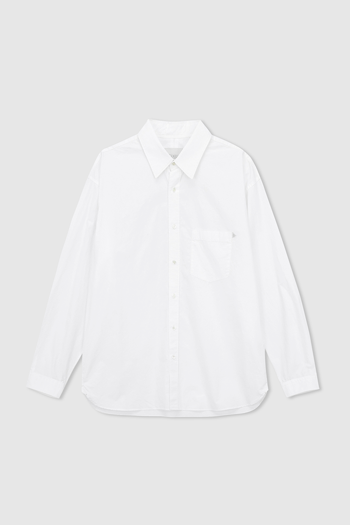 SOLID COTTON SHIRT WHITE